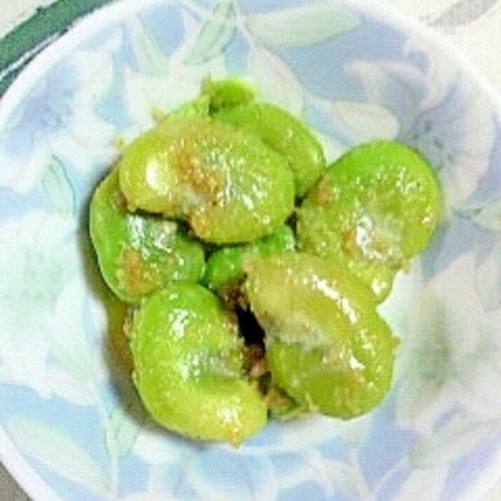 そら豆のごま和え♪